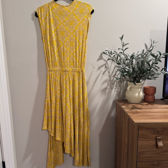 Maeve by Anthropologie Women’s XS Fete Floral Midi V-Neck Cap Sleeve Dress - Picture 2 of 7